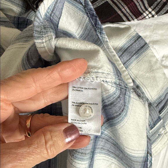 Weatherproof Plaid Button Up Shirts - SET OF TWO - Picture 16 of 16